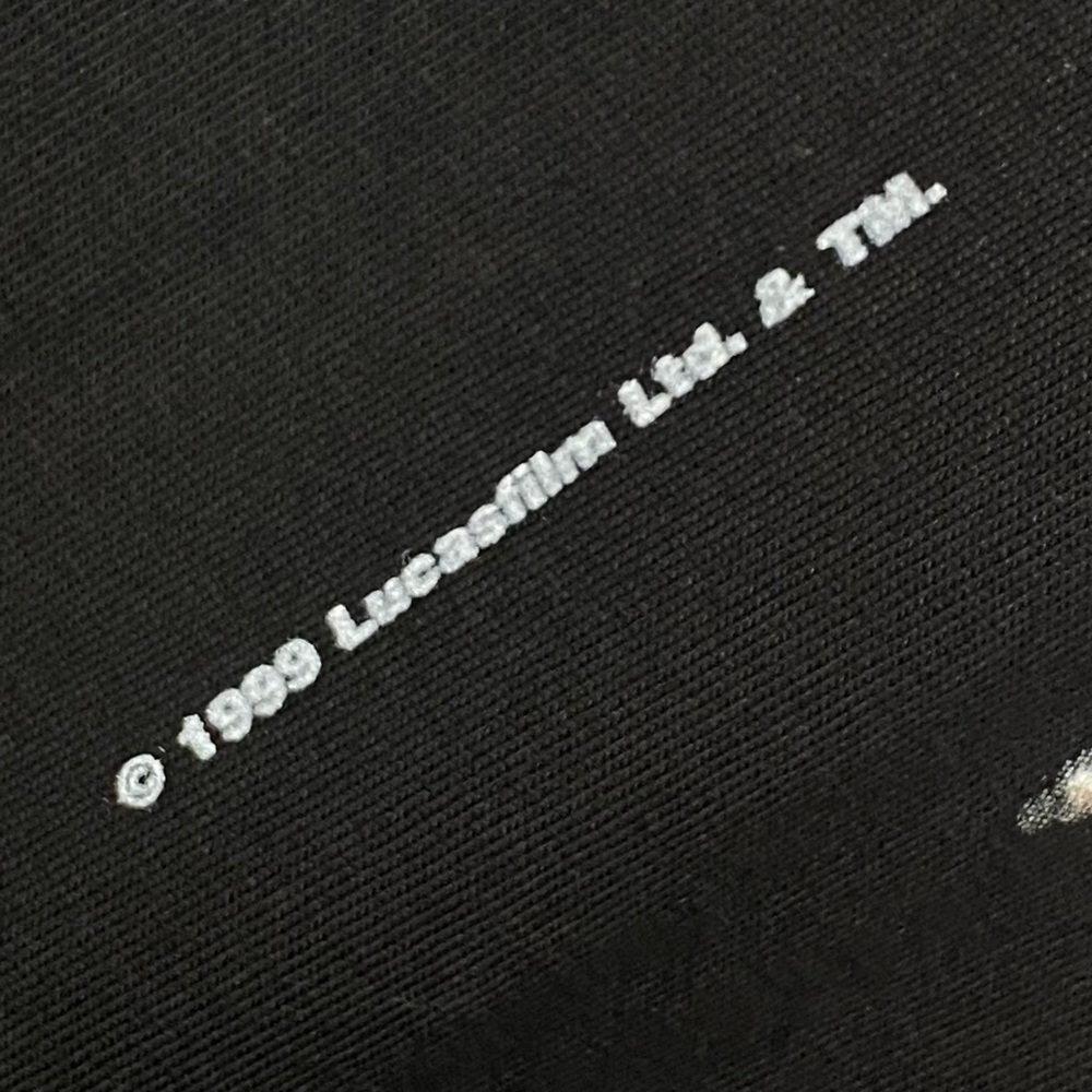 Vintage 1999 Star Wars Episode One Yoda Read You Will Black Double Sided T Shirt - Picture 3 of 9